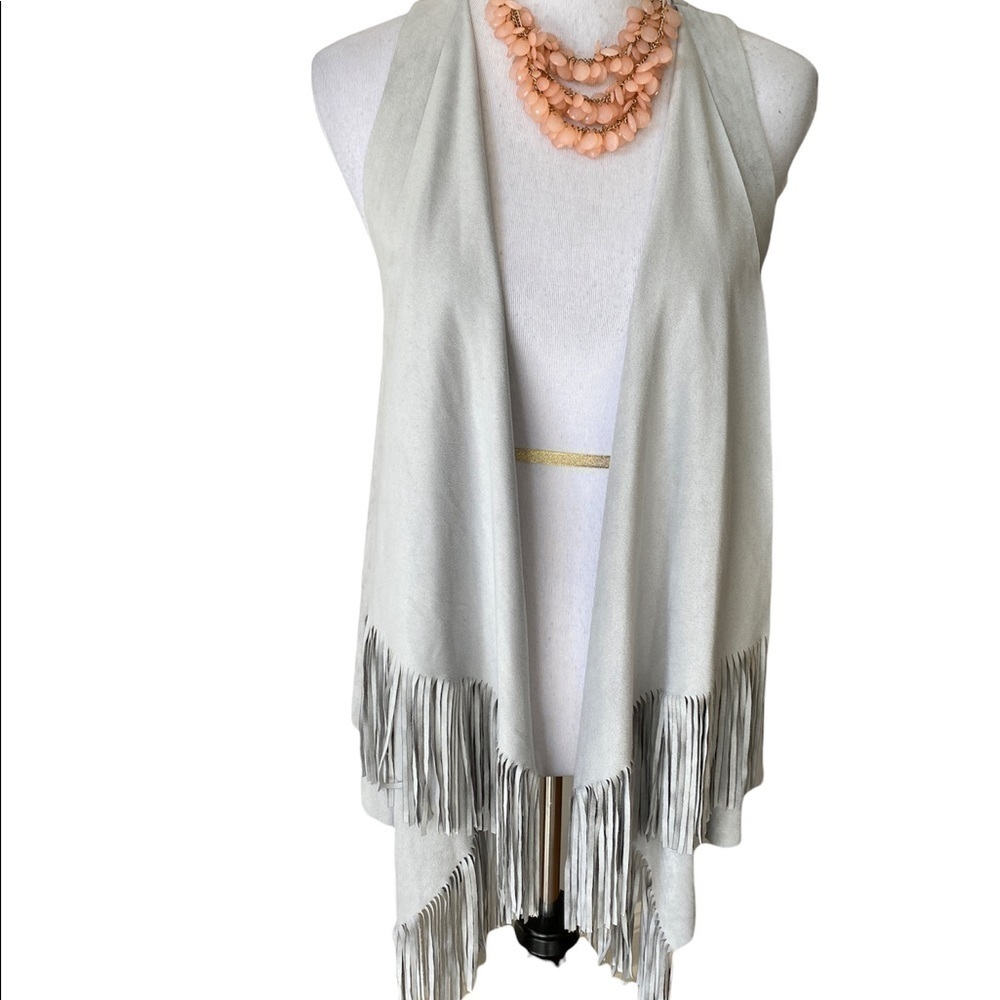 INC Faux Suede Vest
